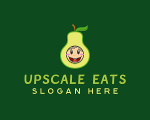  Cute Avocado Fruit logo design