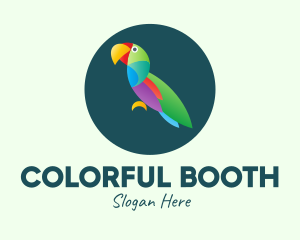 Colorful Wild Parrot logo design