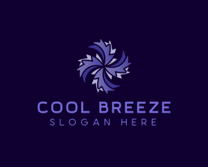 Fan Ventilation HVAC logo design