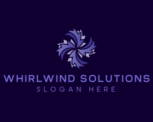 Fan Ventilation HVAC logo design