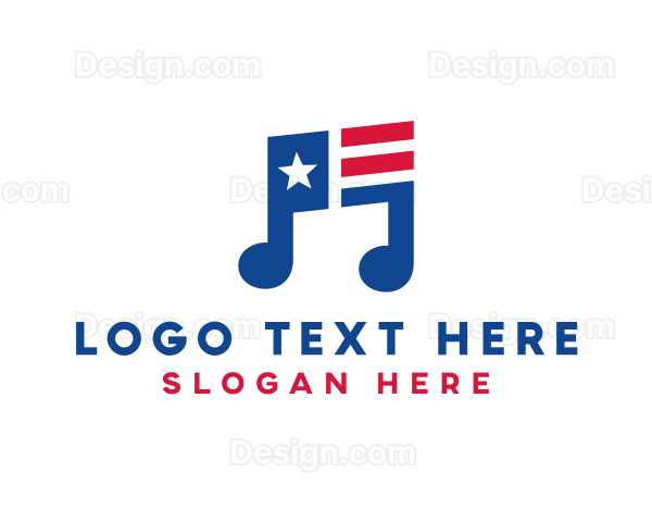 American Musical Note Logo