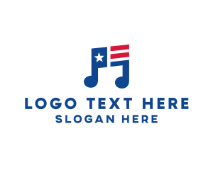 Tune - American Musical Note logo design