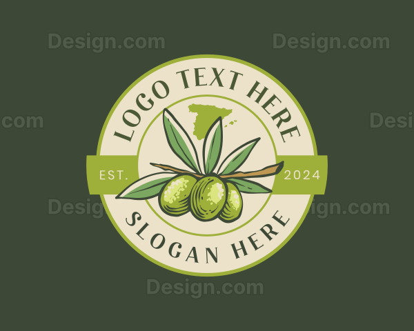 Spain Olive Tree Logo