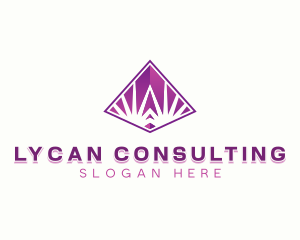 Pyramid Triangle Business logo design