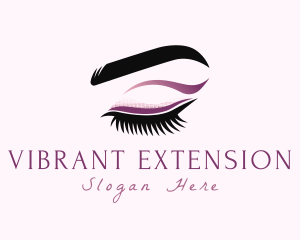 Beauty Eyebrow Eyelashes logo design