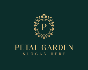 Stylish Floral Wreath logo design