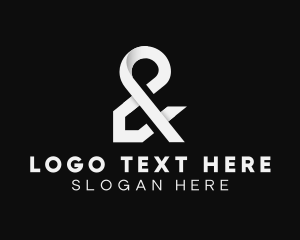 Font - Modern Gray Ampersand logo design