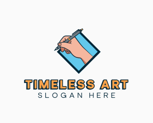 Hand Pen Writing logo