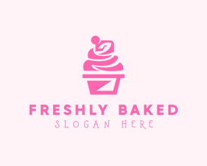 Sweet Cupcake Dessert logo design