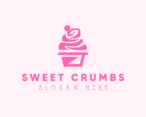 Sweet Cupcake Dessert logo design