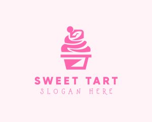 Sweet Cupcake Dessert logo design