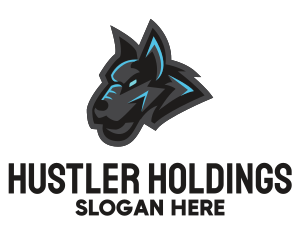 Gray & Blue Hound  logo design