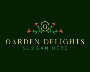 Floral Garden Lettermark logo design