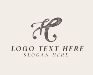Vintage Fashion Boutique Letter H logo