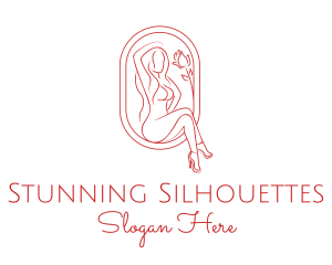 Beautiful Adult Woman Portrait logo