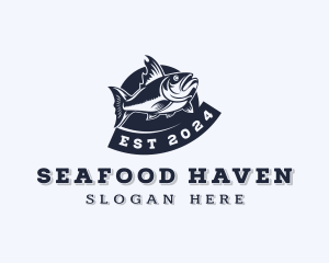 Marine Fishing Seafood logo design