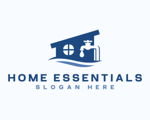 Home Faucet Plumbing logo design