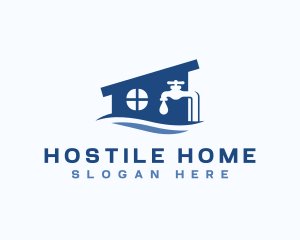 Home Faucet Plumbing logo design