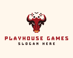 Bull Game Controller logo design