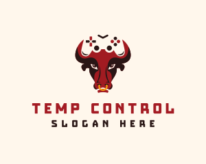 Bull Game Controller logo design