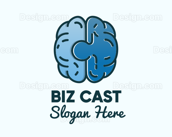 Blue Brain Puzzle Logo