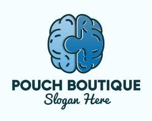 Blue Brain Puzzle logo design