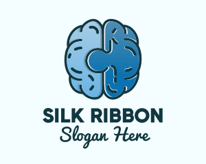 Blue Brain Puzzle logo design