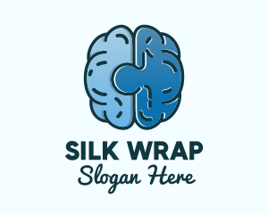 Blue Brain Puzzle logo design