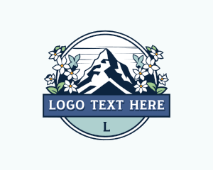 Mountain Peak Flower logo