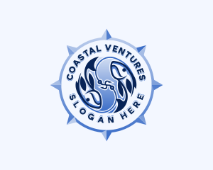 Fisherman Hook Market logo design