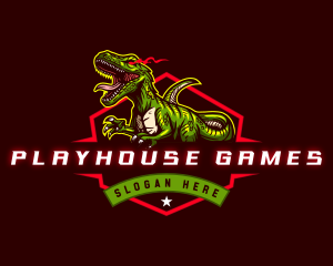 Fierce Velociraptor Gaming logo design