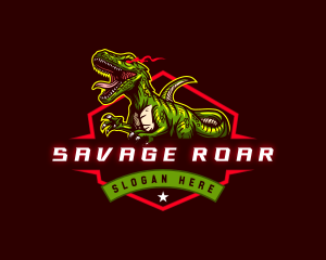 Fierce Velociraptor Gaming logo design