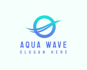 Abstract Water Wave logo design