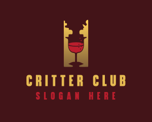 Wine Bar Chess logo design