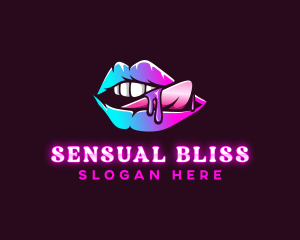 Sexy Erotic Lips logo design