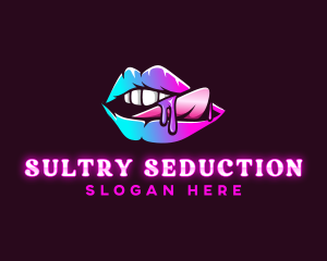 Sexy Erotic Lips logo design