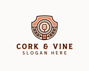 Wine Glass Winery logo design