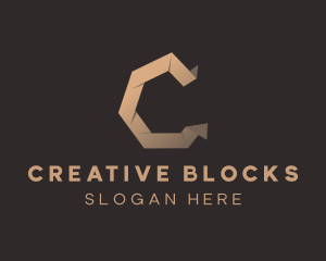 Origami Art MuseumLetter C logo design