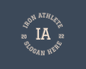 Varsity Sporty Badge logo design