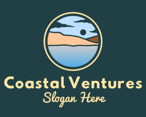 Nature Beach Landscape logo design