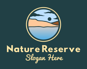 Nature Beach Landscape logo design