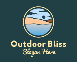 Nature Beach Landscape logo design