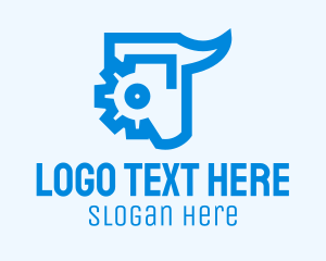 Blue Mechanical Bull  logo