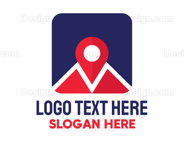 Location Pin Map App Logo