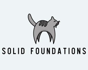 Gray Pet Cat logo