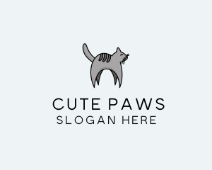 Gray Pet Cat logo