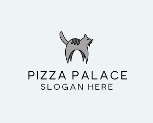 Gray Pet Cat logo design