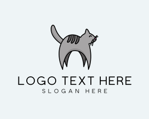 Gray Pet Cat logo