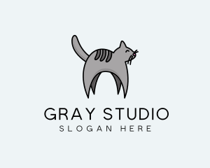 Gray Pet Cat logo