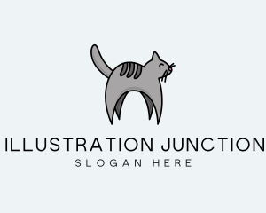 Gray Pet Cat logo